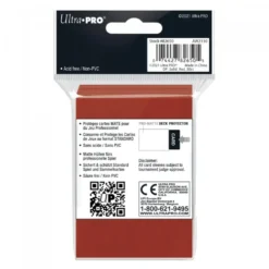 Ultra Pro: PRO-Matte 50ct Standard Deck Protector sleeves: Red (66 x 91 mm)