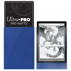 Ultra Pro: PRO-Matte 50ct Standard Deck Protector sleeves: Blue (66 x 91 mm)