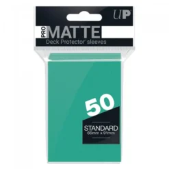 Ultra Pro: PRO-Matte 50ct Standard Deck Protector sleeves: Aqua (66 x 91 mm)