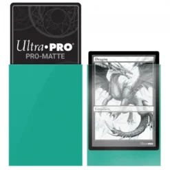 Ultra Pro: PRO-Matte 50ct Standard Deck Protector sleeves: Aqua (66 x 91 mm)