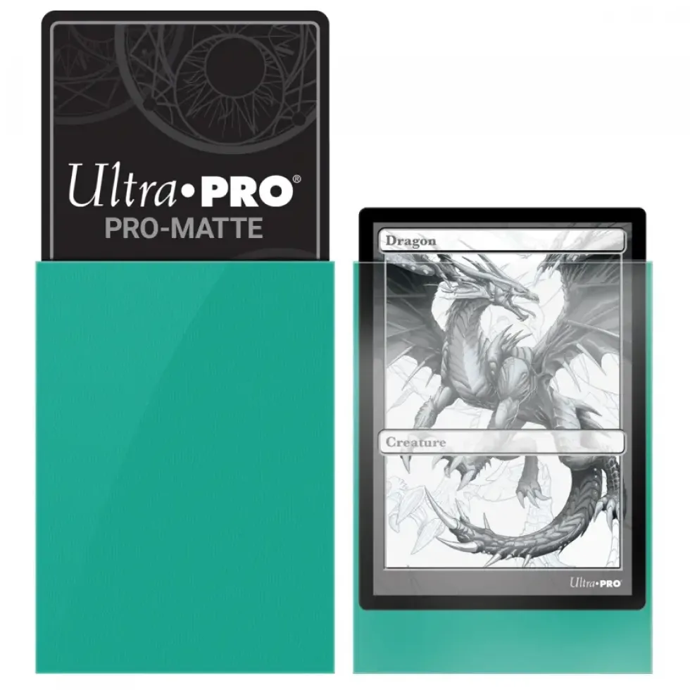 Ultra Pro: PRO-Matte 50ct Standard Deck Protector sleeves: Aqua (66 x 91 mm)