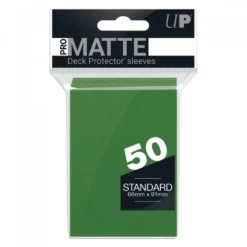 Ultra Pro: PRO-Matte 50ct Standard Deck Protector sleeves: Green (66 x 91 mm)