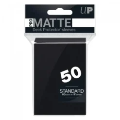Ultra Pro: PRO-Matte 50ct Standard Deck Protector sleeves: Black (66 x 91 mm)