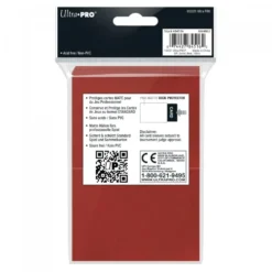Ultra Pro: PRO-Matte 100ct Standard Deck Protector sleeves: Red (66 x 91 mm)