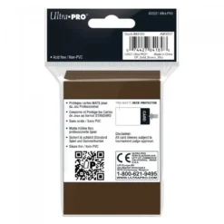 Ultra Pro: PRO-Matte 50ct Standard Deck Protector sleeves: Brown (66 x 91 mm)