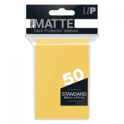 Ultra Pro: PRO-Matte 50ct Standard Deck Protector sleeves: Yellow (66 x 91 mm)