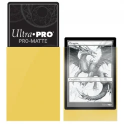 Ultra Pro: PRO-Matte 50ct Standard Deck Protector sleeves: Yellow (66 x 91 mm)