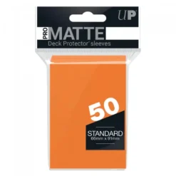 Ultra Pro: PRO-Matte 50ct Standard Deck Protector sleeves: Orange (66 x 91 mm)