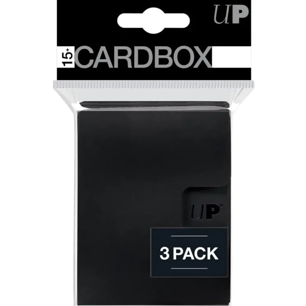 Ultra Pro: PRO 15+ Pack Boxes - Black (3-Pack)