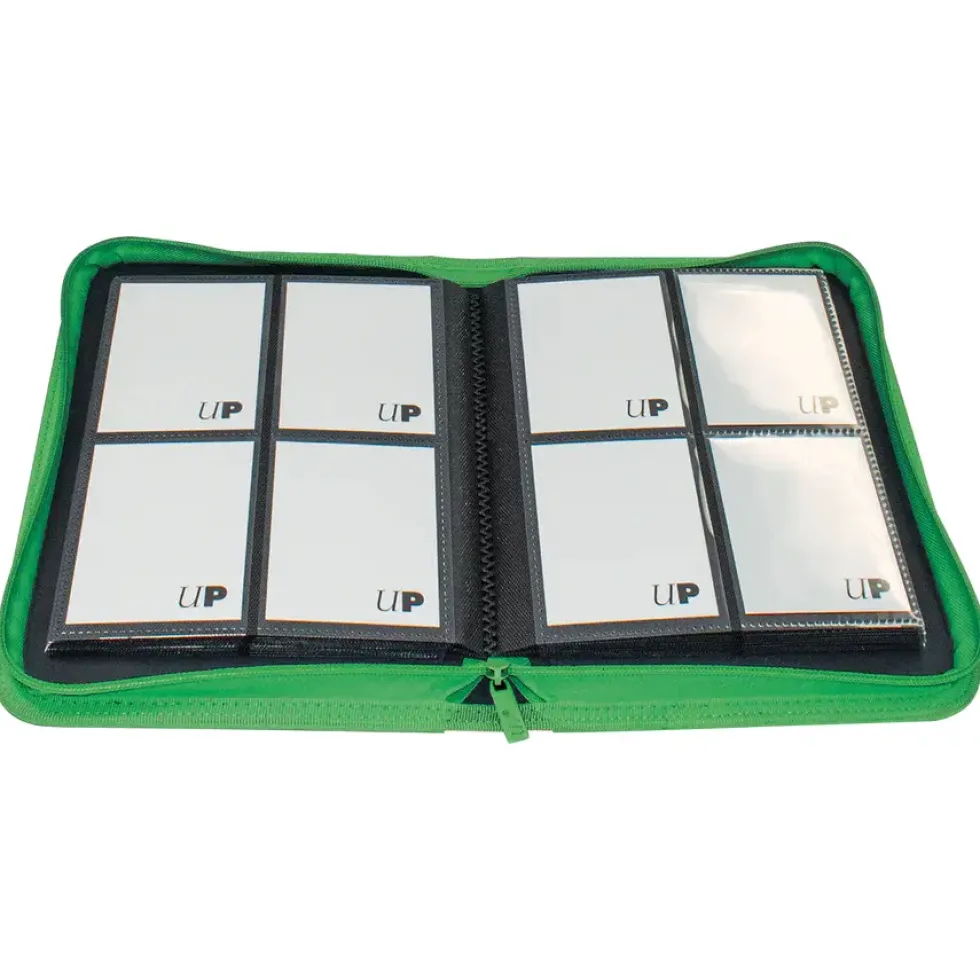 Ultra Pro: Vivid 4-Pocket Zippered PRO-Binder - Green (160)