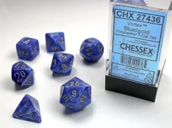Vortex - Blue/Gold - Dice set