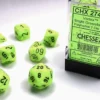 Vortex - Bright Green/Black - Dice set