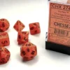 Vortex - Orange/Black - Dice set