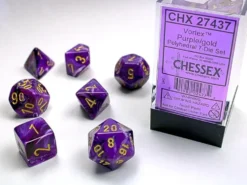 Vortex - Purple/Gold - Dice Set