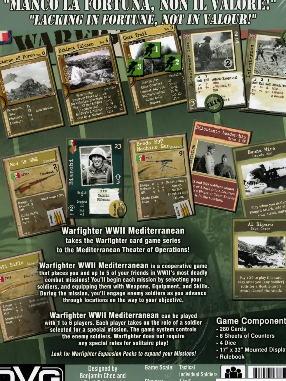 Warfighter: The WWII Mediterranean Combat Card Game