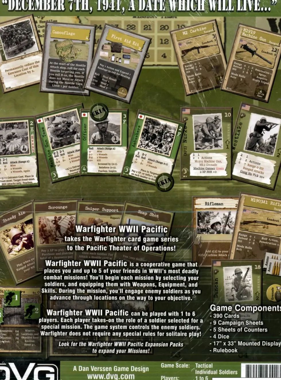 Warfighter: The WWII Pacific Combat Card Game
