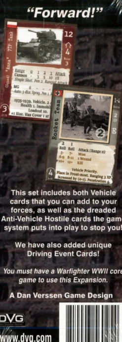 Warfighter: WWII Expansion #37 - Vehicle Pack #2