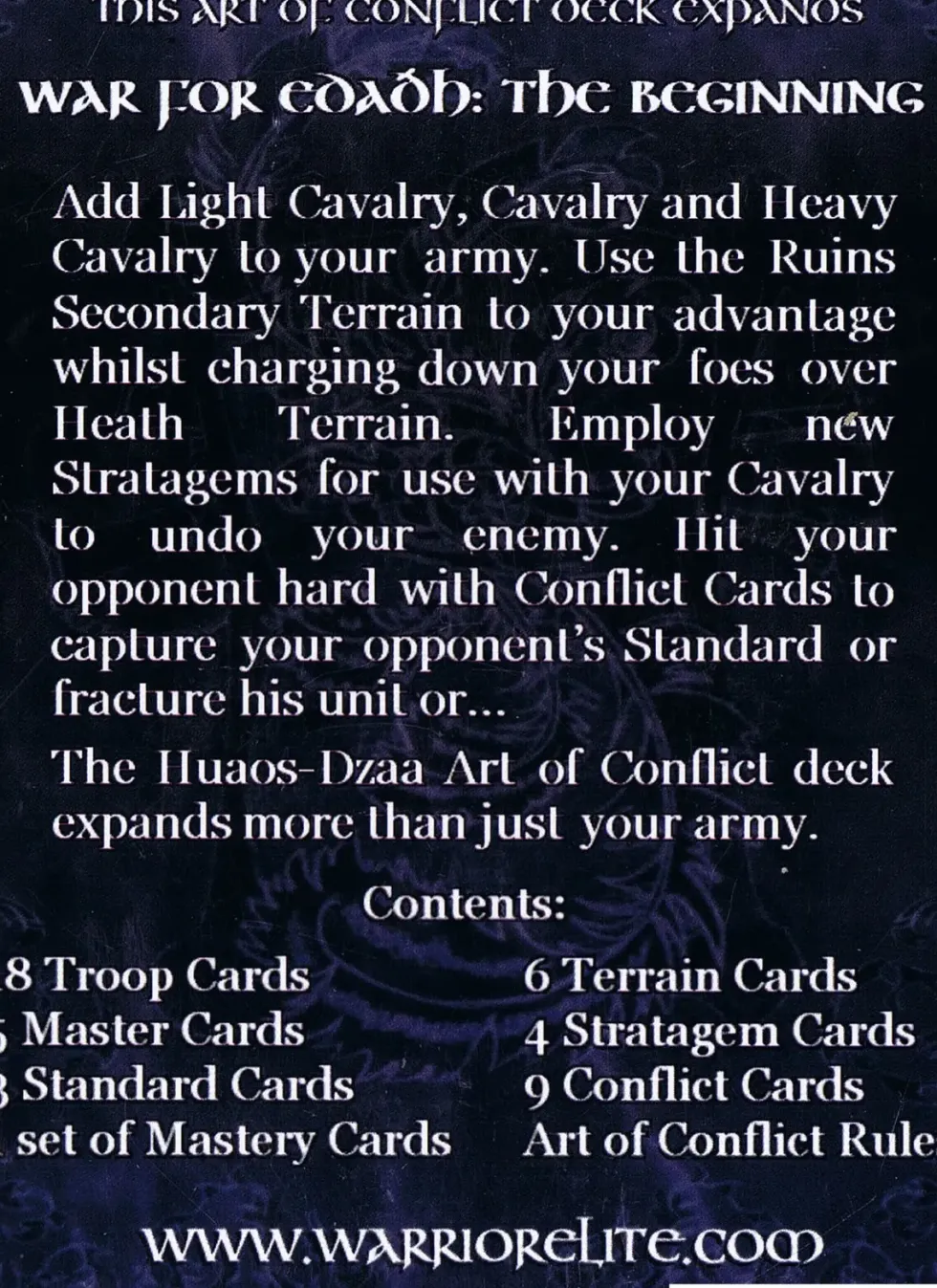 War for Edadh: Art of Conflict - Huaos-Dzaa deck (Exp.)