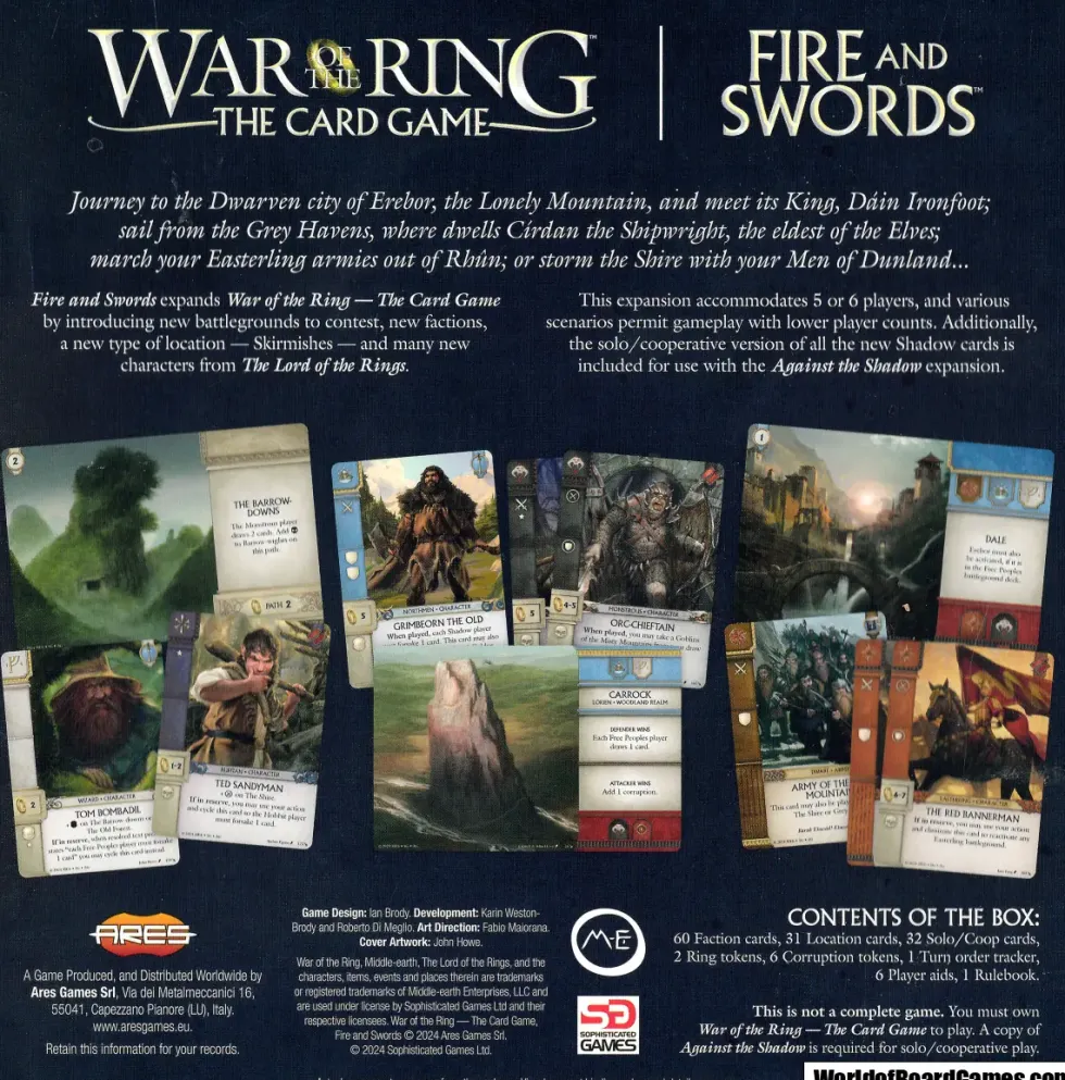 War of the Ring: The Card Game - Fire and Swords (Exp.)