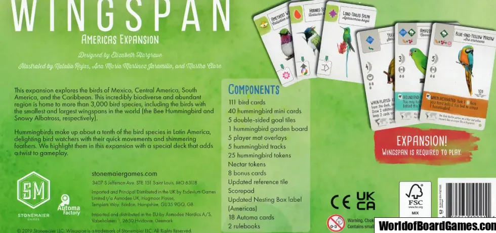 Wingspan: Americas Expansion (Exp.)