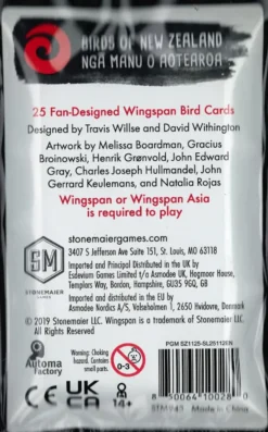 Wingspan: Fan-Designed Bird Cards - Birds of New Zealand (ENG) (Exp.)