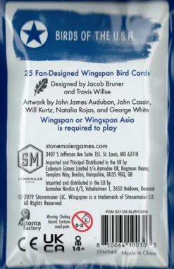 Wingspan: Fan-Designed Bird Cards - Birds of the U.S.A. (ENG) (Exp.)