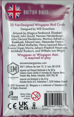 Wingspan: Fan-Designed Bird Cards - British Birds (ENG) (Exp.)