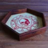 Wooden Dice Tray: Dice Macabre
