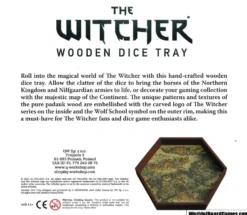 Wooden Dice Tray: The Witcher