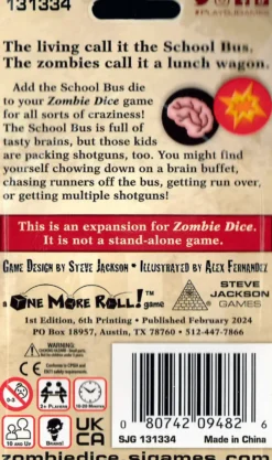 Zombie Dice 3: School Bus (Exp.)